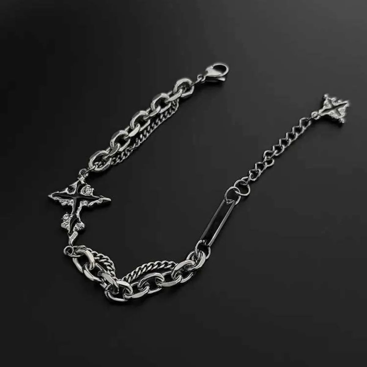 Star Charm Chain Bracelet — Stainless Steel