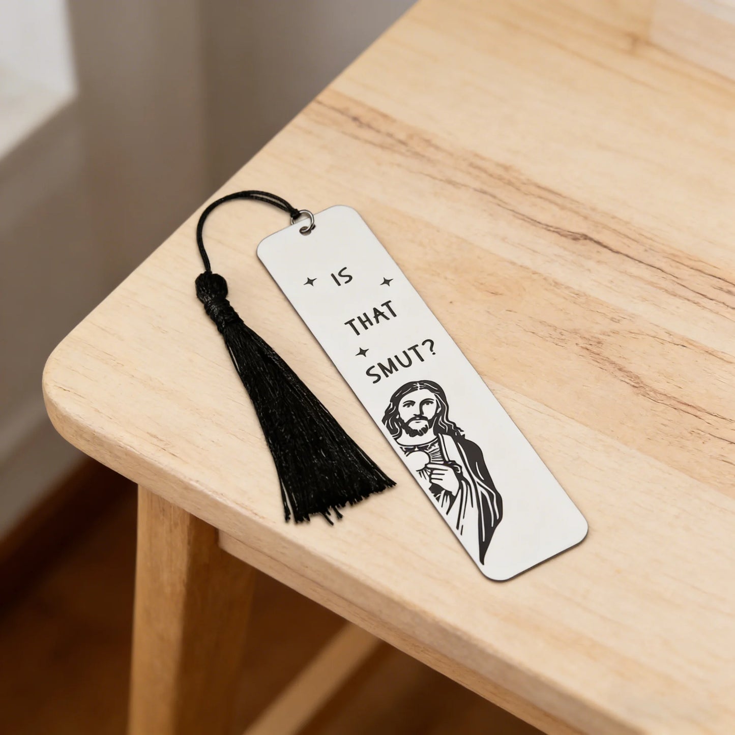 "Is That Smut?" Bookmark — Stainless Steel