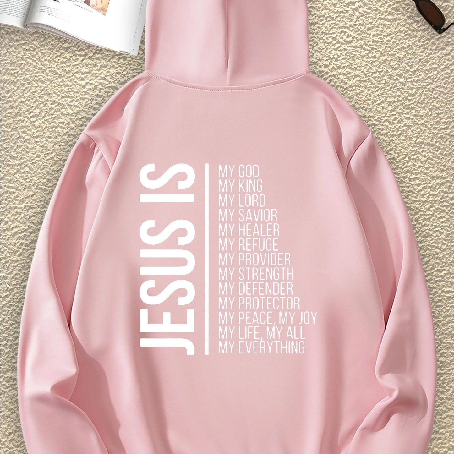 JESUS Fashion Interesting Letter Graphic Print Sweatshirt