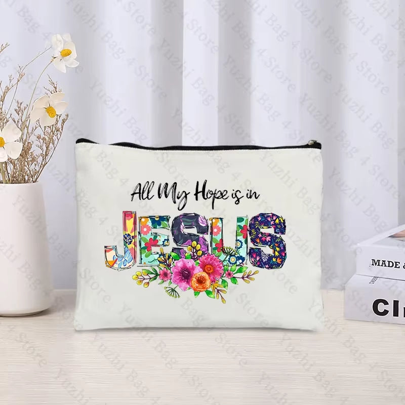 Christian-themed zipper pouch