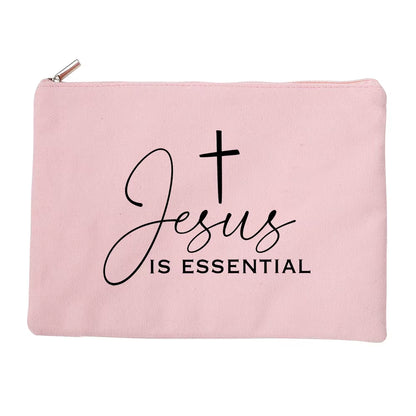 Jesus Canvas Cosmetic Bag for Women