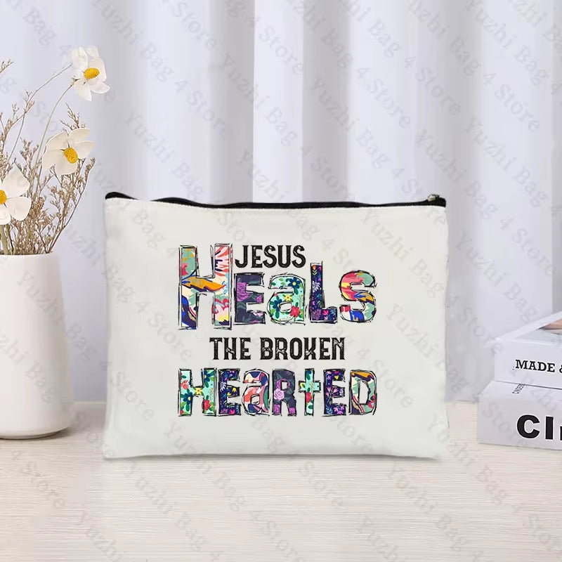 Christian-themed zipper pouch