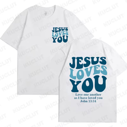 Jesus Loves You" Christian Streetwear T-Shirt 