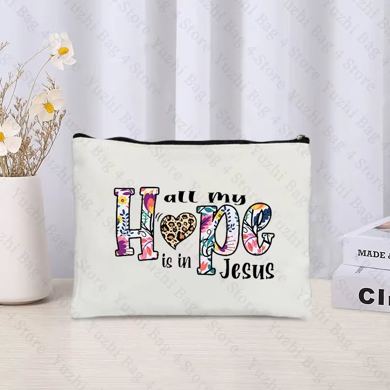 Christian-themed zipper pouch