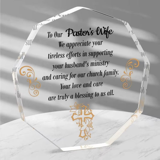 Pastor’s Wife Appreciation Day Acrylic Plaque Gift