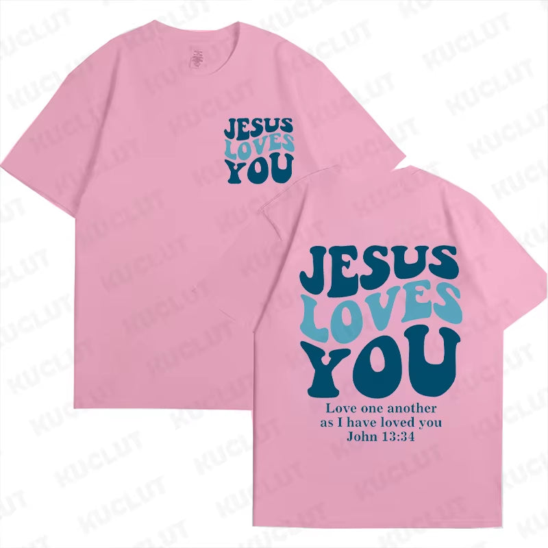 Jesus Loves You" Christian Streetwear T-Shirt 