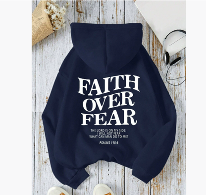 Faith Over Fear Christian Hoodie