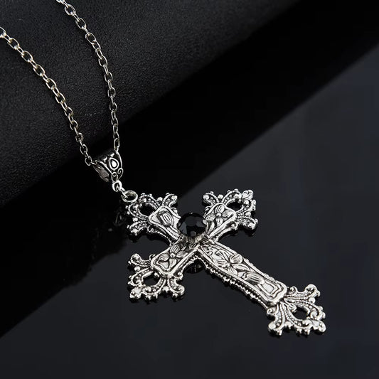 Gothic Cross Pendant Necklace