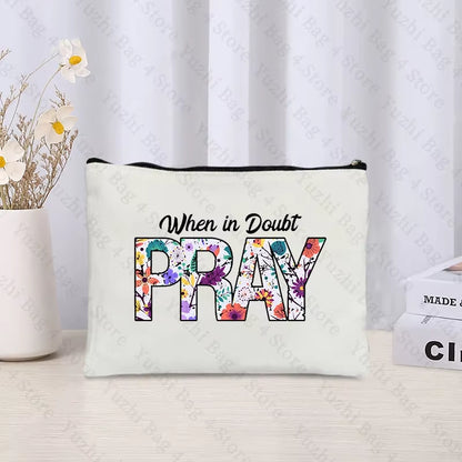 Christian-themed zipper pouch