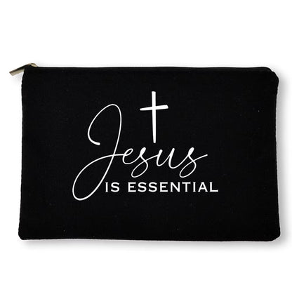 Jesus Canvas Cosmetic Bag for Women