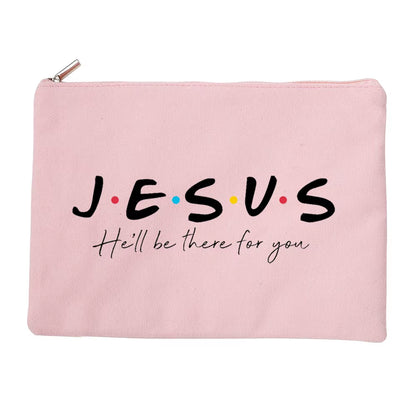 Jesus Canvas Cosmetic Bag for Women
