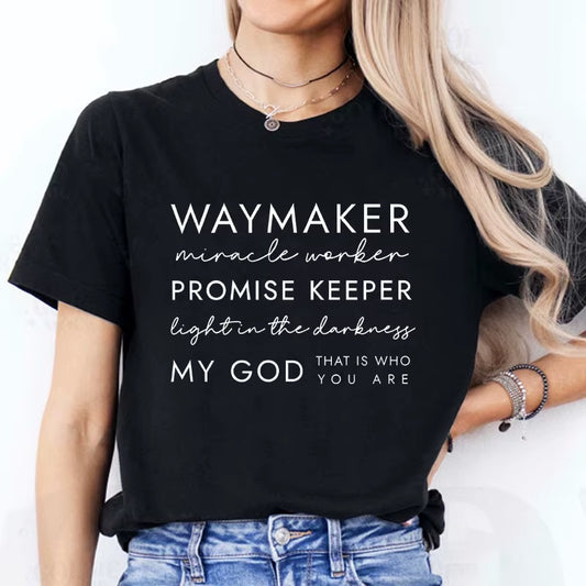  Christian graphic T-shirt Waymaker