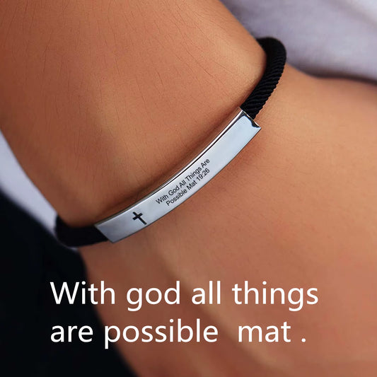 Christian bible verse bracelet