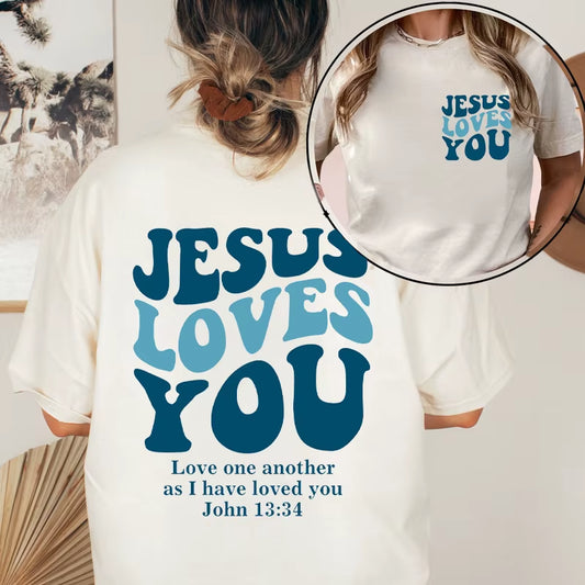 Jesus Loves You" Christian Streetwear T-Shirt 