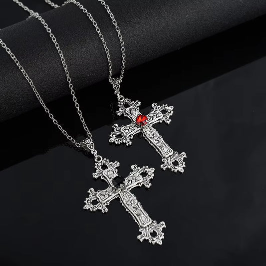 Gothic Cross Pendant Necklace