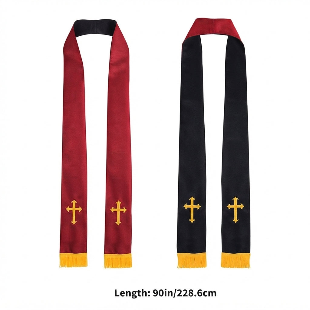 Adult Unisex Reversible Liturgical Clergy Stole