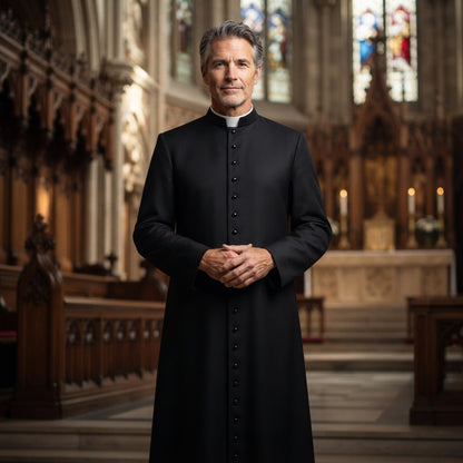Traditional Roman Catholic Clergy Cassock Long