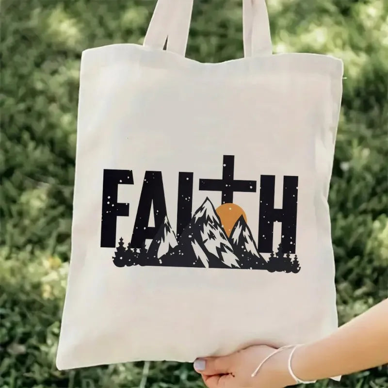 Jesus Print Canvas Tote Bag 