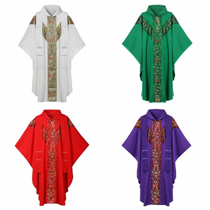 Clergy Chasuble & Stole Set — Liturgical Vestment for Catholic Priests