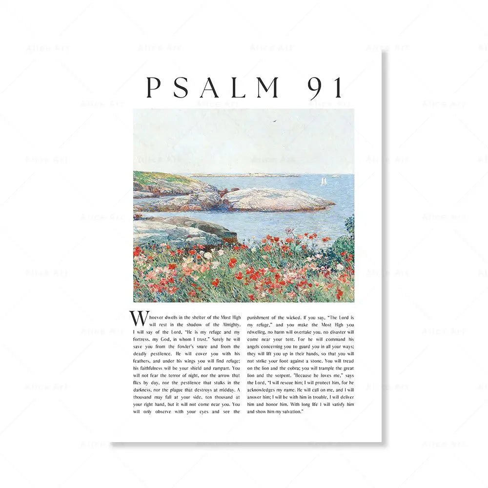 Psalm Scripture Canvas Wall Art