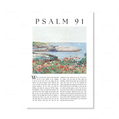 Psalm Scripture Canvas Wall Art