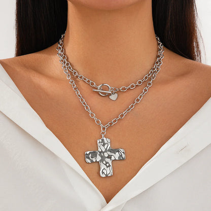 Layered Cross Necklace — A Symbol of Faith, Worn with Grace