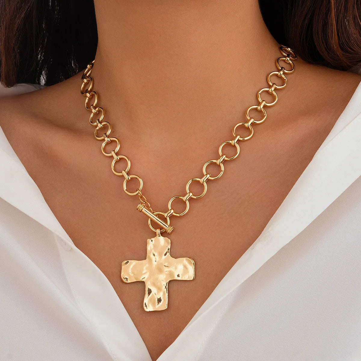 Layered Cross Necklace — A Symbol of Faith, Worn with Grace