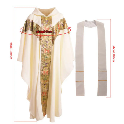 Clergy Chasuble & Stole Set — Liturgical Vestment for Catholic Priests