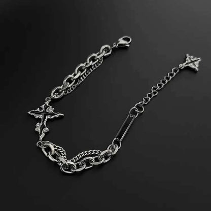 Star Charm Chain Bracelet — Stainless Steel
