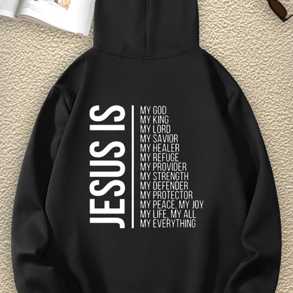 JESUS Fashion Interesting Letter Graphic Print Sweatshirt