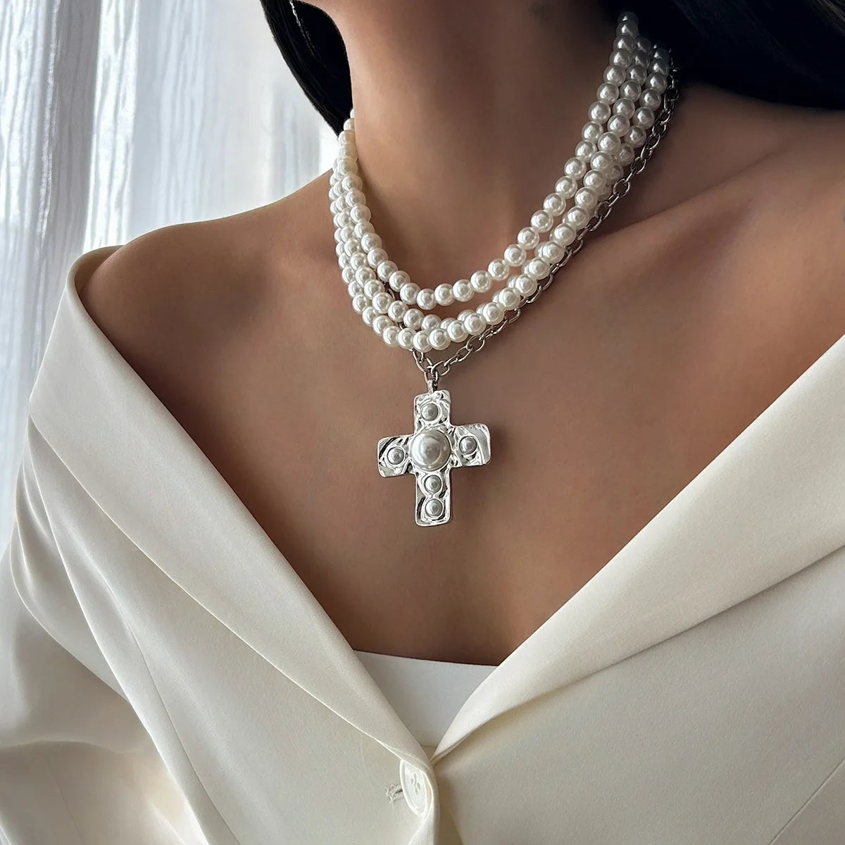 Layered Cross Necklace — A Symbol of Faith, Worn with Grace