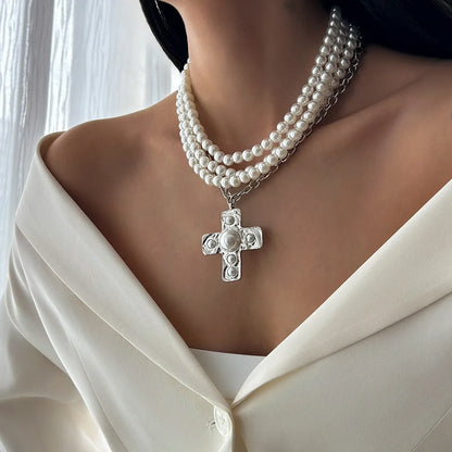 Layered Cross Necklace — A Symbol of Faith, Worn with Grace