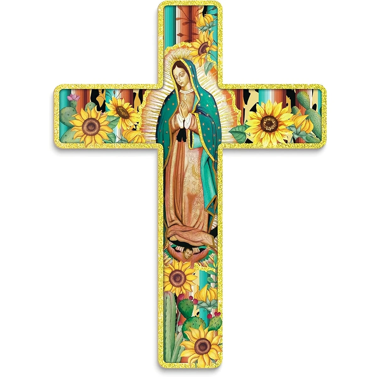 Our Lady of Guadalupe Wooden Cross