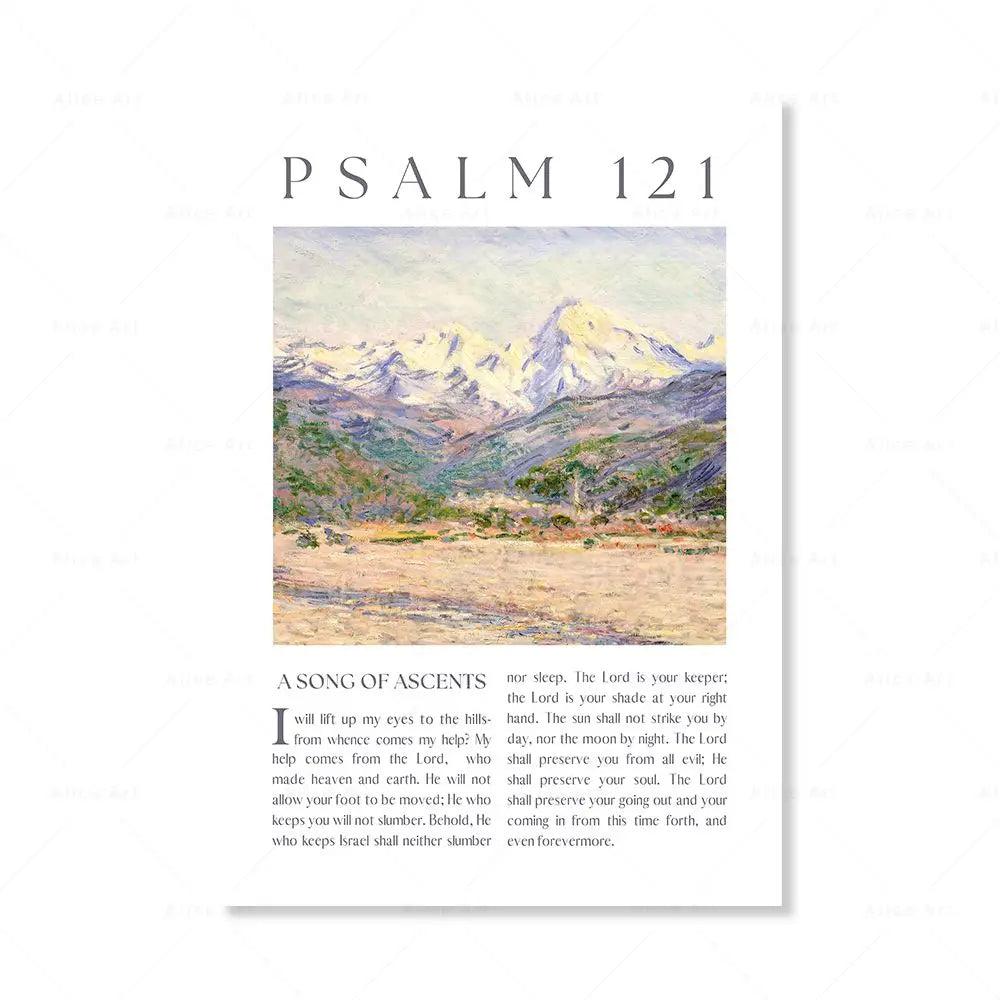 Psalm Scripture Canvas Wall Art
