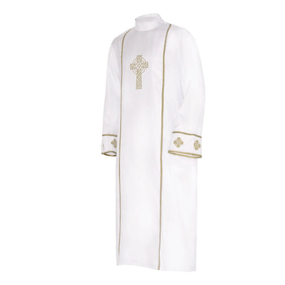 Men's Medieval Cao Pi Liturgical Cassock Robe – Minimalist Clergy Vestment Alb Gown