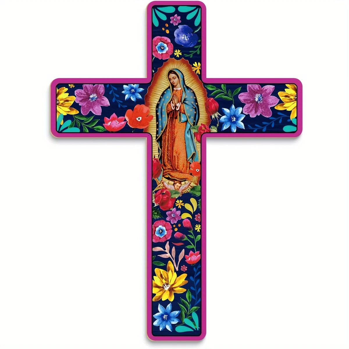 Our Lady of Guadalupe Wooden Cross
