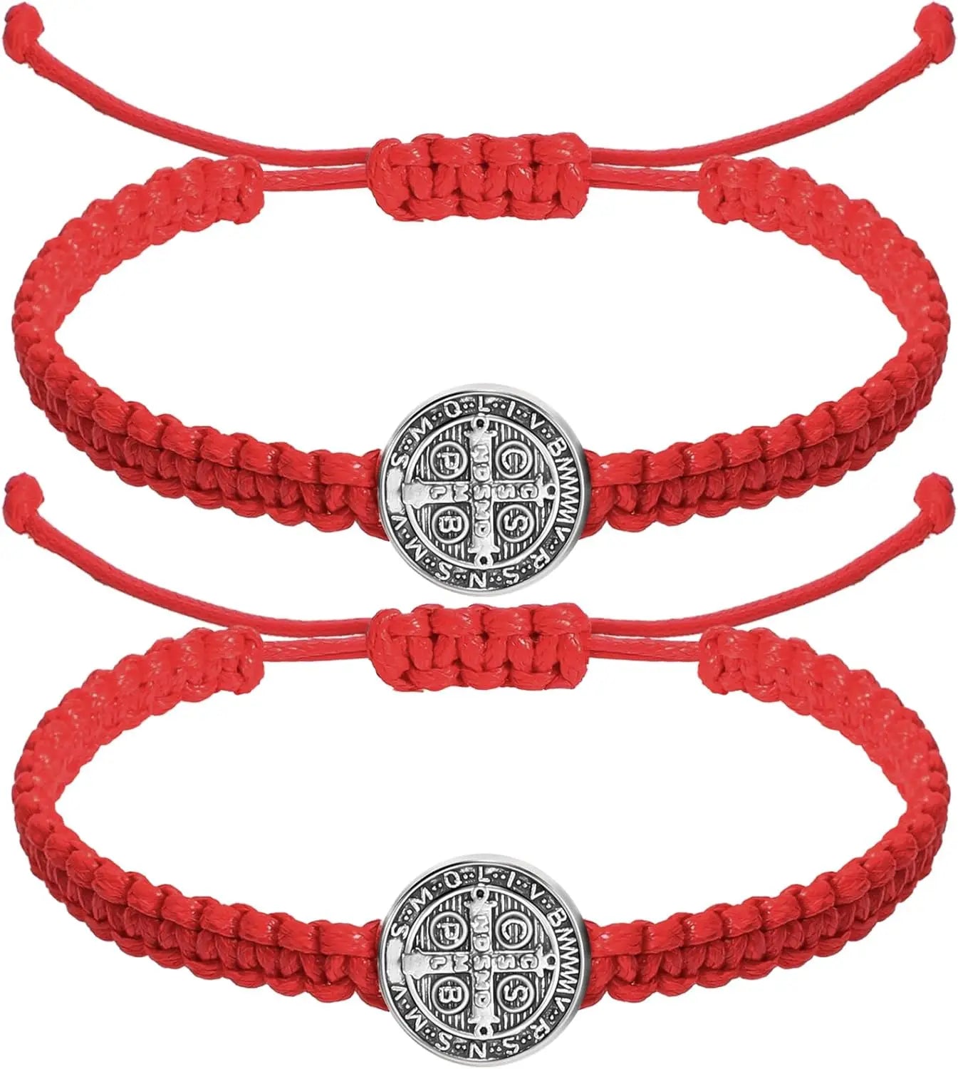St. Benedict Blessing Charm Bracelet — Set of 2