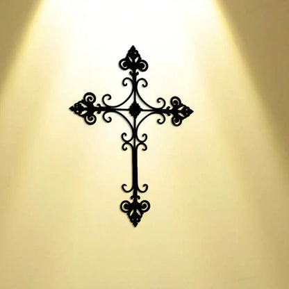 Vintage Metal Cross Wall Art