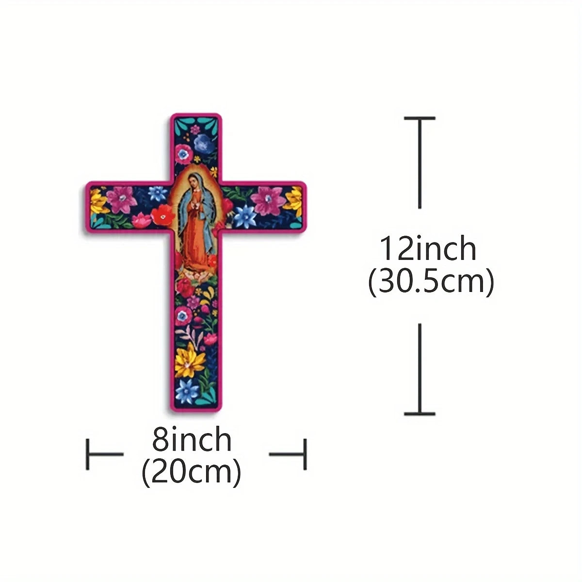 Our Lady of Guadalupe Wooden Cross