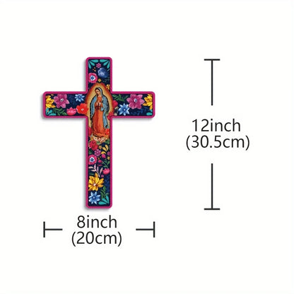 Our Lady of Guadalupe Wooden Cross