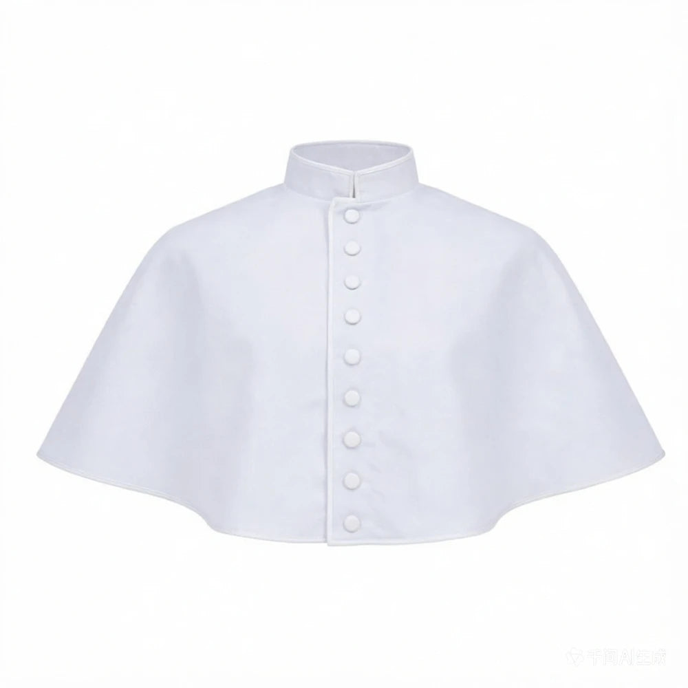 Men's Traditional Clergy Shoulder Cape Pellegrina – Premium Liturgical Cassock Mozzetta Attachment