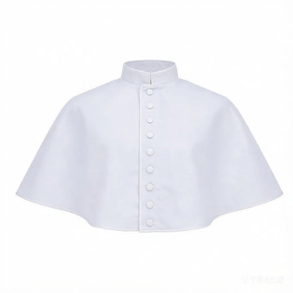 Men's Traditional Clergy Shoulder Cape Pellegrina – Premium Liturgical Cassock Mozzetta Attachment