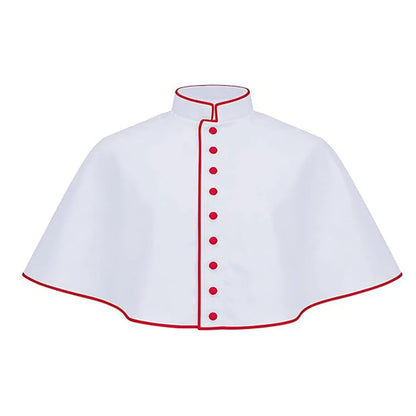 Men's Traditional Clergy Shoulder Cape Pellegrina – Premium Liturgical Cassock Mozzetta Attachment