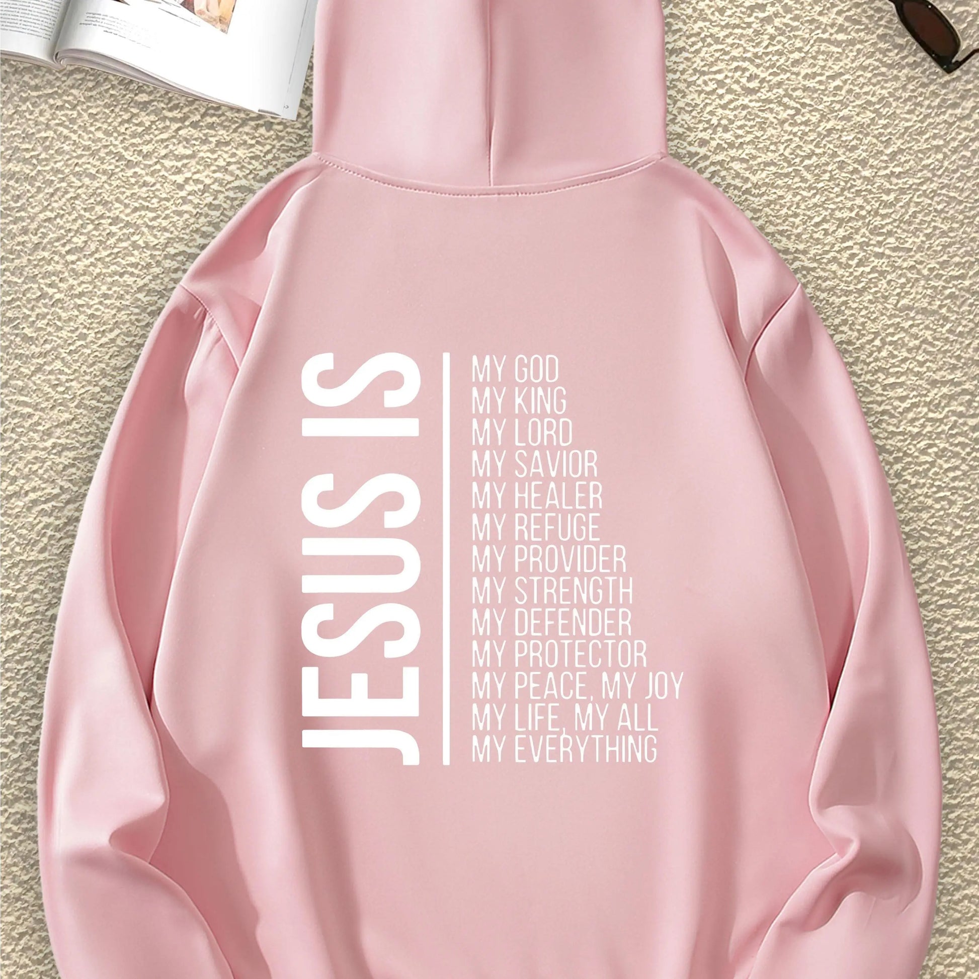 JESUS Fashion Interesting Letter Graphic Print Sweatshirt