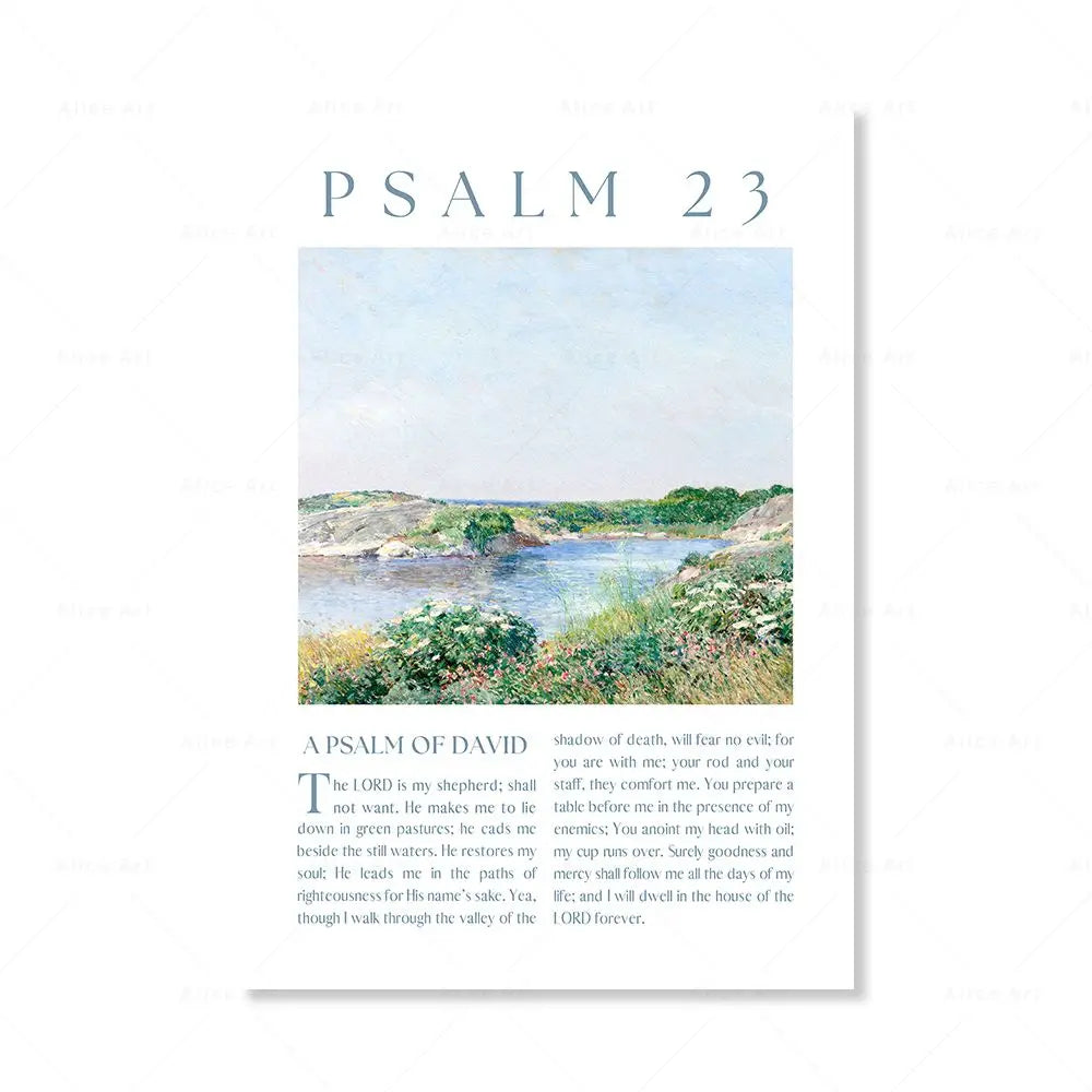 Psalm Scripture Canvas Wall Art