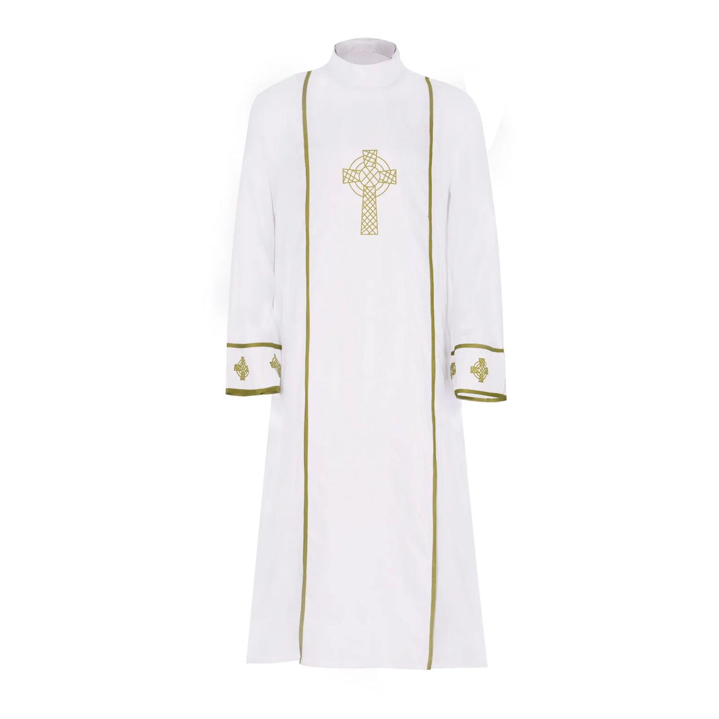 Men's Medieval Cao Pi Liturgical Cassock Robe – Minimalist Clergy Vestment Alb Gown