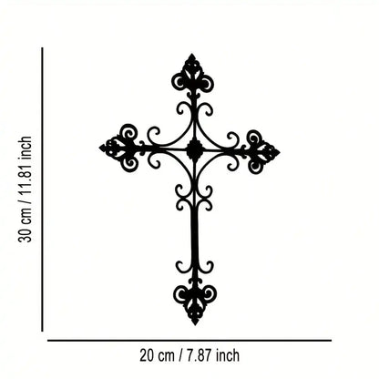 Vintage Metal Cross Wall Art