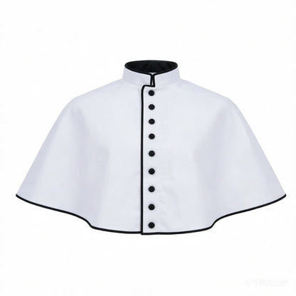 Men's Traditional Clergy Shoulder Cape Pellegrina – Premium Liturgical Cassock Mozzetta Attachment