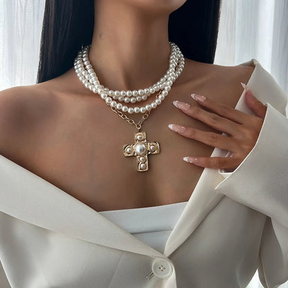 Layered Cross Necklace — A Symbol of Faith, Worn with Grace