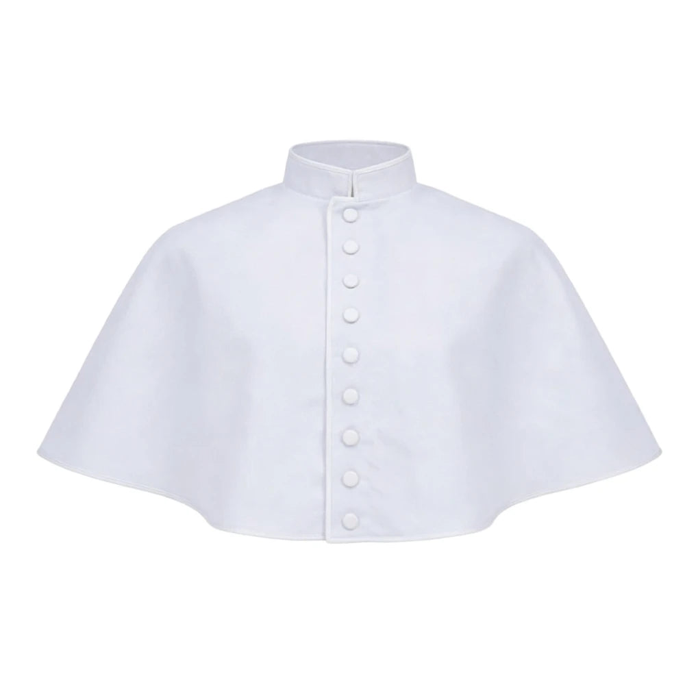 Men's Traditional Clergy Shoulder Cape Pellegrina – Premium Liturgical Cassock Mozzetta Attachment